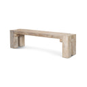 McArthur 64 Whitewash Reclaimed Wood Bench - Default Title