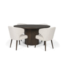 Terra Fluted Dining Table - 4 Niles Chairs - Default Title