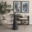 Parker 30 Seat Height Cream Fabric Seat Gold Metal Bar Stool - Default Title