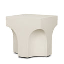 Bunda Square Sculptural Stone Finish Accent Table - Default Title