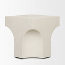 Bunda Square Sculptural Stone Finish Accent Table - Default Title