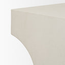 Bunda Square Sculptural Stone Finish Accent Table - Default Title