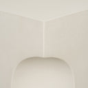 Bunda Square Sculptural Stone Finish Accent Table - Default Title