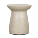 Mesa Round Stone Finish Pillar Accent Table - Default Title