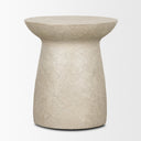 Mesa Round Stone Finish Pillar Accent Table - Default Title