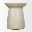Mesa Round Stone Finish Pillar Accent Table - Default Title
