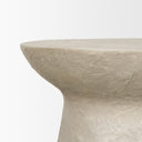 Mesa Round Stone Finish Pillar Accent Table - Default Title