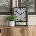 Felix Gray Metal Square Table Clock - Default Title