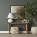 Amaya 160L x 160W x 160H CreamBlackGray Wool and Cotton Pouf - Default Title