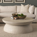Mesa 48 Round Stone Finish Coffee Table - Default Title