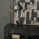 Fragon II26H BlackGold Metal Adjustable Cone Shade Table Lamp - Default Title