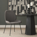 Inala Grey Seat Metal Frame Dining Chair - Default Title