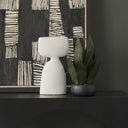 Rylee 116H White Ceramic Vase - Default Title