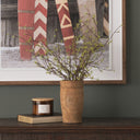 Porta Small Medium Brown Reclaimed Wooden Pot - Default Title