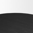 Atlas 60 Black Wood Stacked Pedestal Base Round Dining Table - Default Title