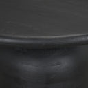 Atlas 60 Black Wood Stacked Pedestal Base Round Dining Table - Default Title