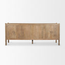 Phil Light Brown Wood 2 Door 3 Drawer Closed Sideboard - Default Title