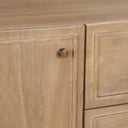 Phil Light Brown Wood 2 Door 3 Drawer Closed Sideboard - Default Title