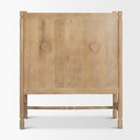 Phil Light Brown Wood 2 Door Bar Cabinet - Default Title