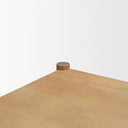 Phil Light Brown Wood 2 Door Bar Cabinet - Default Title