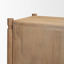 Phil Light Brown Wood 2 Door Bar Cabinet - Default Title