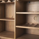 Phil Light Brown Wood 2 Door Bar Cabinet - Default Title