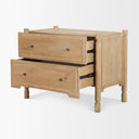 Calder Light Brown Wood 2 Drawer Accent Cabinet - Default Title