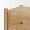 Calder Light Brown Wood 2 Drawer Accent Cabinet - Default Title
