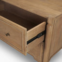 Calder Light Brown Wood 2 Drawer Accent Cabinet - Default Title
