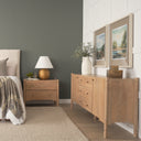 Phil Light Brown Wood 2 Door 3 Drawer Closed Sideboard - Default Title