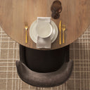 Nolan Slope Charcoal Chenille Dining Chair - Default Title