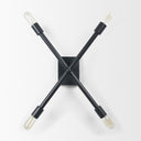 Xendi 4x25 Black Toned Metal Sputnik Wall Sconce - Default Title