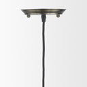 Hines I 4x8 Antiqued-Brass Metal Cage Pendant Light - Default Title