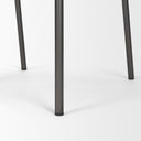 Kavalan 375 Total Height Ebony Leather Seat Black Metal Frame Bar Stool - Default Title