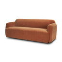 Saga Stonewashed Rust Chenille Fabric 3 Seater Sofa - Default Title