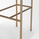 Parker 30 Seat Height Cream Fabric Seat Gold Metal Bar Stool - Default Title