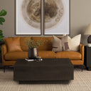 Hayden Dark Brown Wood Square Coffee Table - Default Title