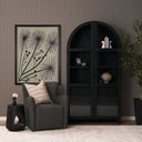 Haven Dark Brown Sculptural Open Side Table - Default Title