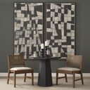 Carven Framed Brown Cane Cream Fabric Dining Chair - Default Title