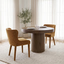 Westrum Slope Rust Chenille Dining Chair - Default Title