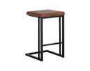 BOONE COUNTER STOOL - BLACK BRAVO COGNAC
