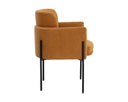 RICHIE DINING ARMCHAIR - BLACK DANNY AMBER