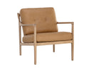 GILMORE LOUNGE CHAIR - LIGHT OAK SAHARA CAMEL LEATHER