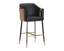 CARTER BARSTOOL - NAPA BLACK NAPA COGNAC
