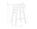 DOMINIC COUNTER STOOL - WALNUT