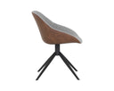 MCCOY SWIVEL DINING CHAIR - CINNAMON BROWN NOVEMBER GREY