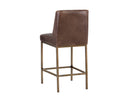 LEIGHLAND COUNTER STOOL - HAVANA DARK BROWN
