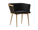 CAILY DINING ARMCHAIR - ABBINGTON BLACK