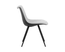 LIPA DINING CHAIR - BLACK BELFAST HEATHER GREY ROSEMARY