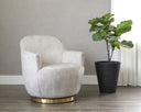 CASEY SWIVEL LOUNGE CHAIR - NONO CREAM